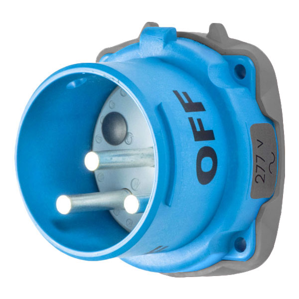 33-68045 - DS60 INLET POLY BLUE SIZE 4 TYPE 3R 1P+N+G 60A 277 VAC 60 Hz NO AUX